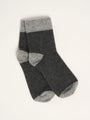 Chaussettes mi-hautes bicolores - Gris moyen / Gris clair