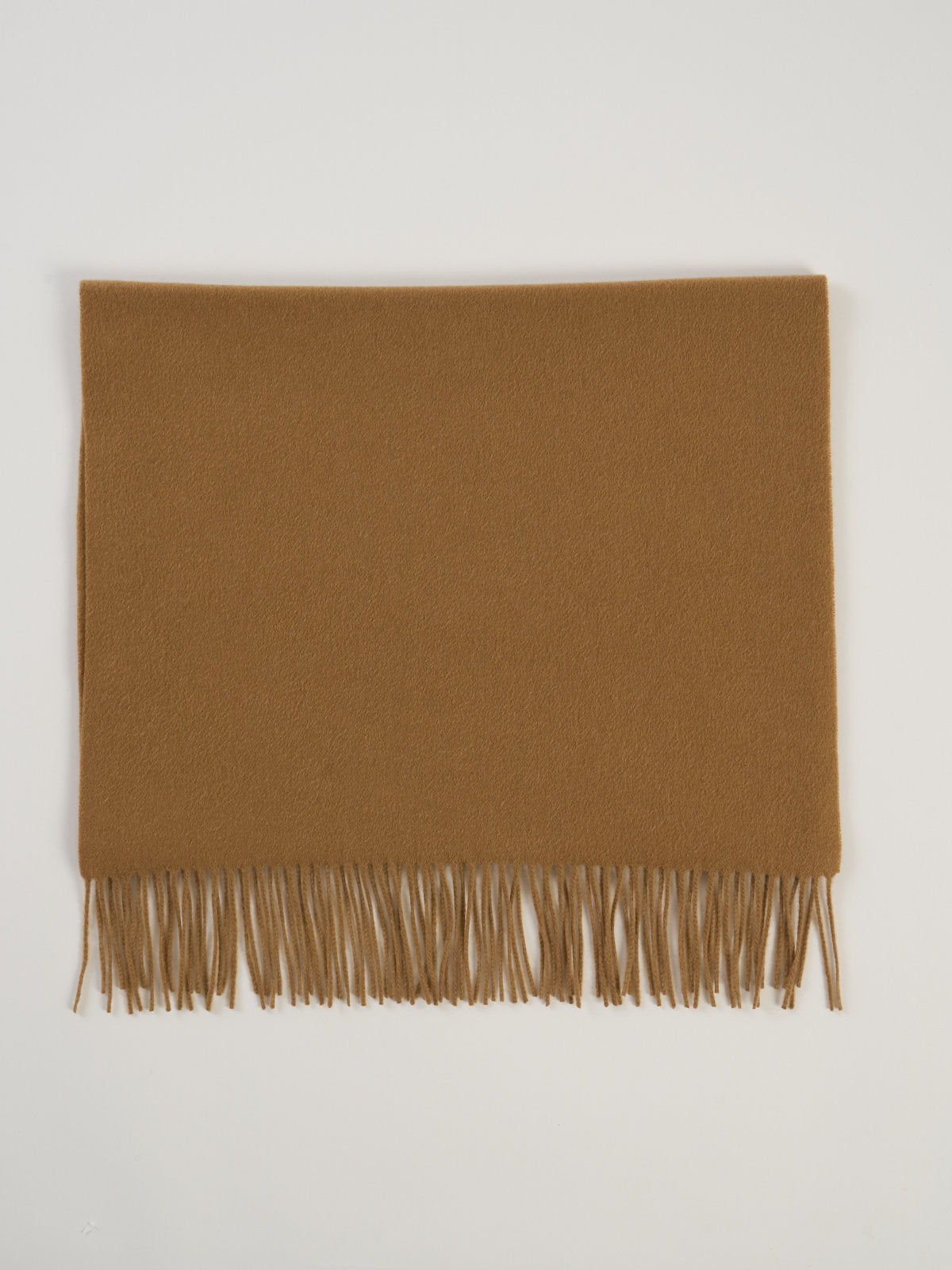 Echarpe classique mixte, en cachemire camel  – vue de dessus