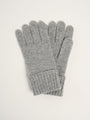 Gants à revers - Gris moyen