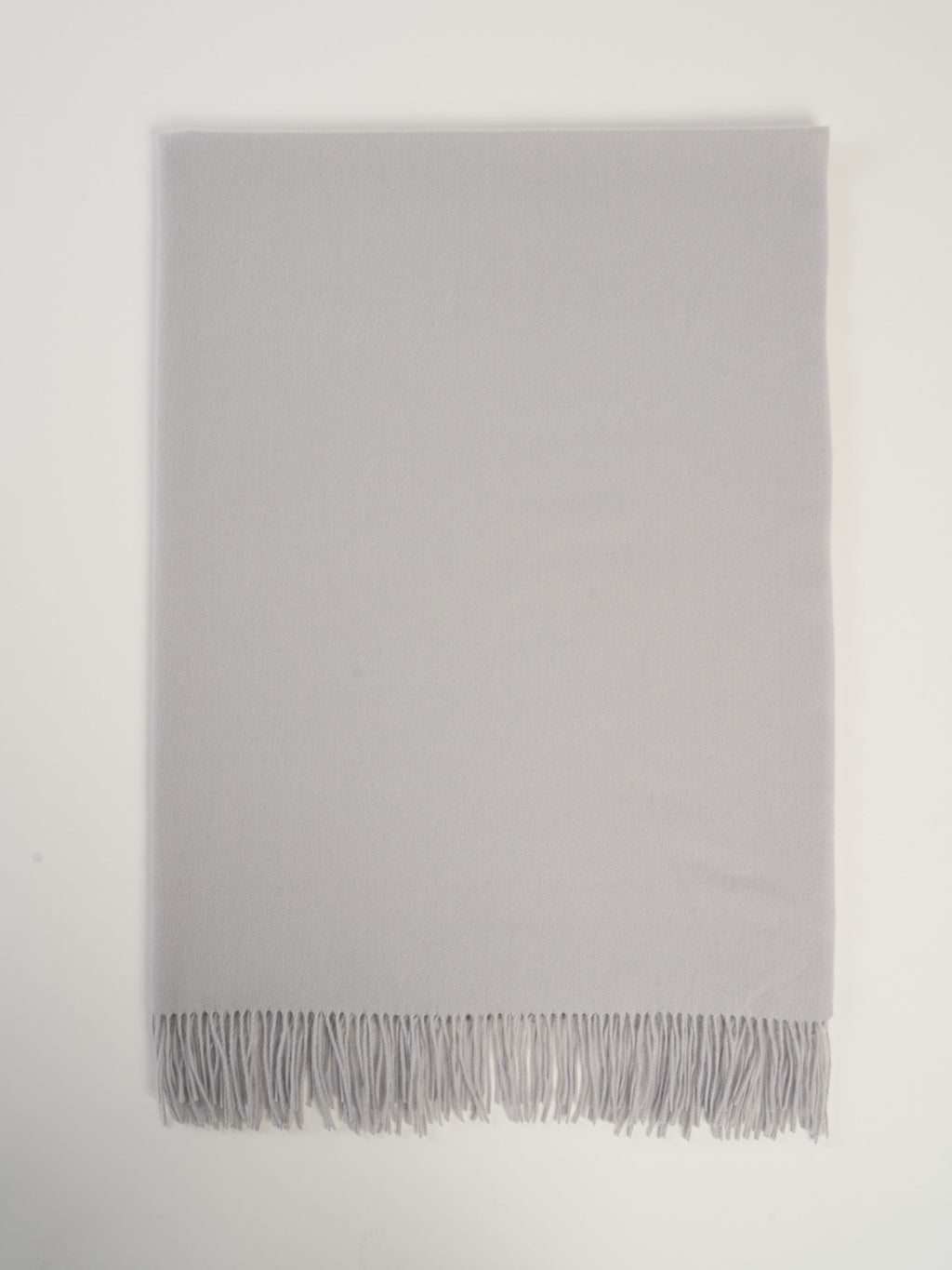 Plaid classique en cachemire gris  – vue de dessus
